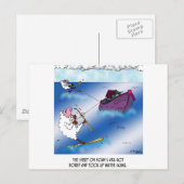 Schapen op de Ark Water Ski Briefkaart (Voorkant / Achterkant)
