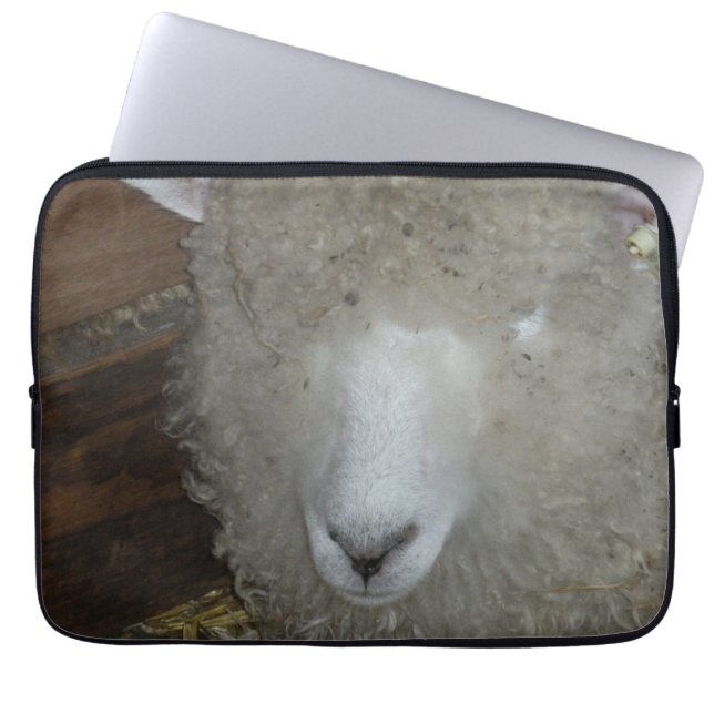Schapen op de kermis laptop sleeve (Voorkant)