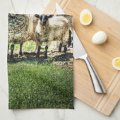 Schapen op de keuken van het boerderij Tea-handdoe Theedoek (Quarter Fold)