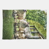 Schapen op de keuken van het boerderij Tea-handdoe Theedoek (Horizontaal)