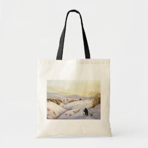 Schapen op de rug tote bag