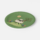 Schapen op een Bord op een platenpapier (Gekanteld)