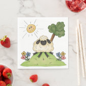 Schapen op een heuvel Papieren servetten (Insitu)