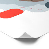 Schapen op motorfiets poster (Hoek)