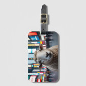 Schapen op Times Square Bagagelabel (Voorkant (verticaal))