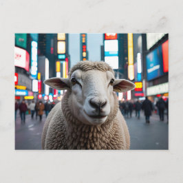 Schapen op Times Square Briefkaart