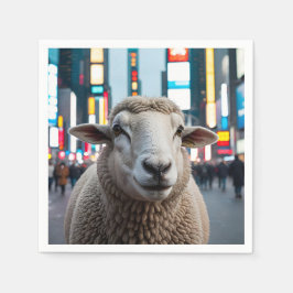 Schapen op Times Square Servet