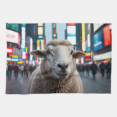 Schapen op Times Square Theedoek (Horizontaal)
