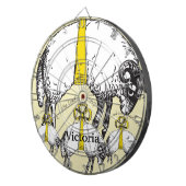 Schapen opknoping door gele linten dartbord (Voorkant Rechts)