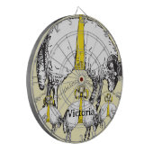 Schapen opknoping door gele linten dartbord (Voorkant Links)