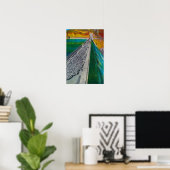 Schapen over Grand Coulee Dam Poster (Thuiskantoor)