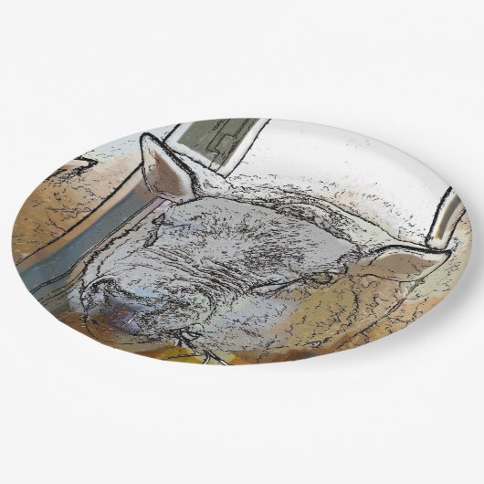 SCHAPEN PAPIEREN BORDJE (Gekanteld)