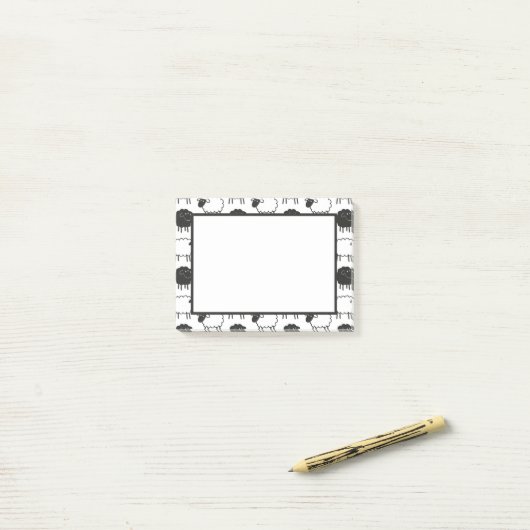 Schapen Post-it® Notes (Op bureau)