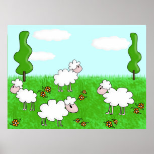 Schapen Poster