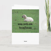 Schapen, Psalm, Vrede, Vreugde, Liefde Feestdagen Kaart (Achterkant)