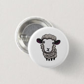 Schapen Ronde Button 3,2 Cm (Voorkant /achterkant)