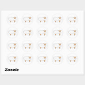 Schapen Ronde Sticker (Vel)