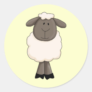 Schapen Ronde Sticker