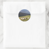 SCHAPEN RONDE STICKER (Tas)