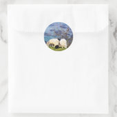 SCHAPEN RONDE STICKER (Tas)