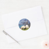 SCHAPEN RONDE STICKER (Envelop)