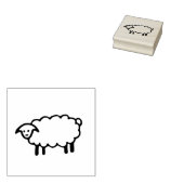 Schapen rubberen stempel, boerderijen rubberen ste rubberstempel (Gestempeld)