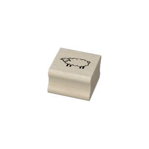 Schapen rubberstempel, boerderijen rubberstempel,  rubberstempel