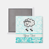 Schapen; Schattig Magneet (Voorkant / Achterkant)