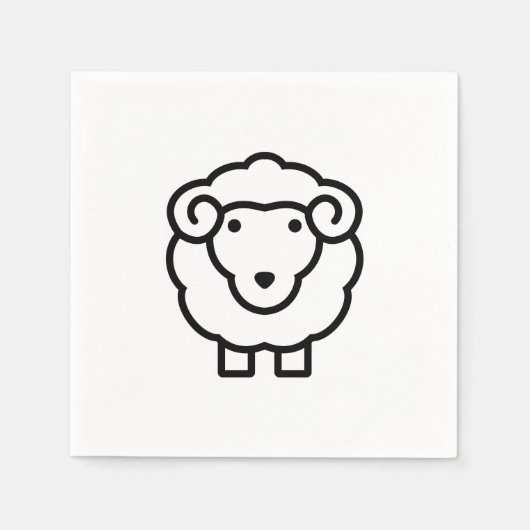 Schapen Servet (Voorkant)