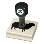 Schapen Silhouet Rubberstempel (Stempel)