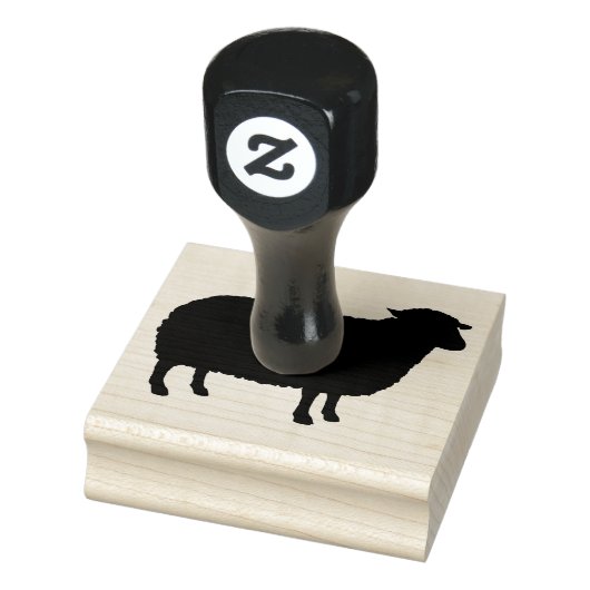 Schapen Silhouet Rubberstempel (Stempel)