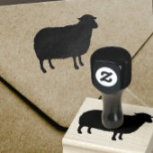 Schapen Silhouet Rubberstempel