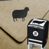 Schapen Silhouet Zelfinktende Stempel