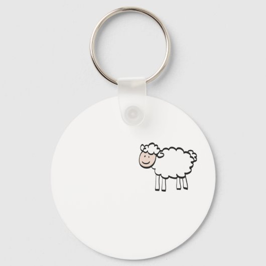 schapen sleutelhanger (Voorkant)