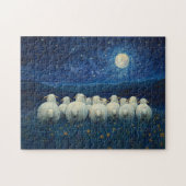 Schapen Sterrennacht olieverfschilderij Legpuzzel (Horizontaal)