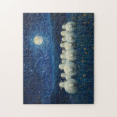 Schapen Sterrennacht olieverfschilderij Legpuzzel (Verticaal)
