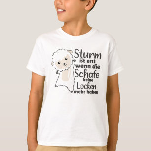 Schapen Storm Noord-Duitsland Noord-Zee Zee kust T-shirt