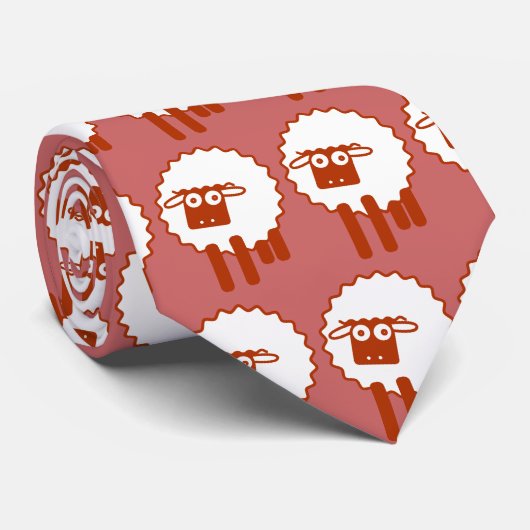 schapen stropdas (Opgerold)