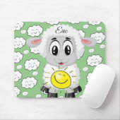Schapen Sun Clouds Green Muismat! Muismat (Met muis)