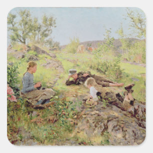 Schapen, Tatoy, 1883 Vierkante Sticker
