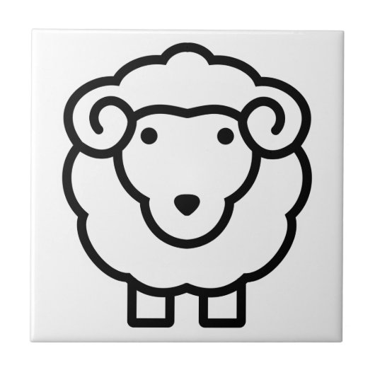 Schapen Tegeltje (Voorkant)