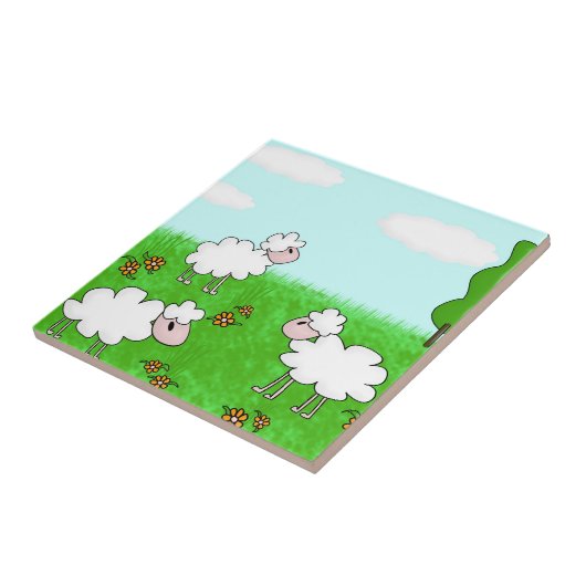 Schapen Tegeltje (Zijkant)