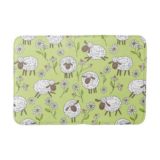 Schapen tellen op honingdauw groen badmat (Voorkant)