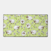 Schapen tellen op honingdauw groen bureaumat (Voorkant)