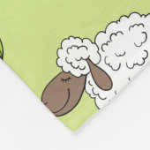 Schapen tellen op honingdauw groen fleece deken (Hoek)