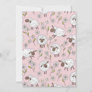 Schapen tellen op katoenen snoep roze