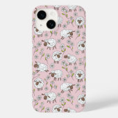 Schapen tellen op katoenen snoep roze Case-Mate iPhone case (Achterkant)