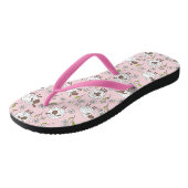 Schapen tellen op katoenen snoep roze teenslippers (Schuin)