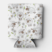 Schapen tellen op wit blikjeskoeler (Voorkant)