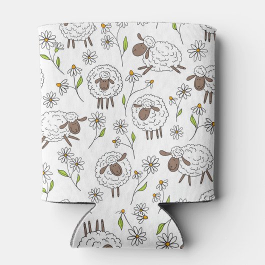 Schapen tellen op wit blikjeskoeler (Achterkant)